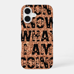 Funda Para iPhone 16 "No sé qué estoy haciendo" en tablero de corcho
