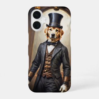 Funda Para iPhone 16 Noble perro Retriever dorado con vestido victorian