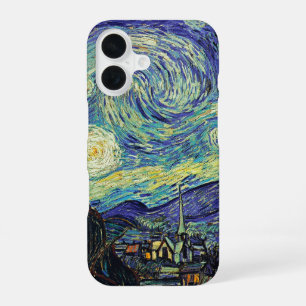 Funda Para iPhone 16 Noche estrellada por van Gogh