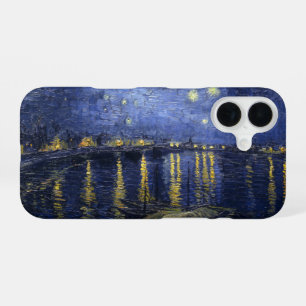 Funda Para iPhone 16 Noche estrellada sobre el Ródano