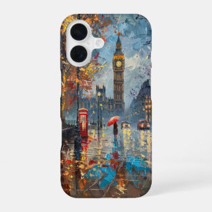 Funda Para iPhone 16 Noche lluviosa en Londres