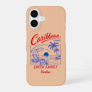 Funda Para iPhone 16 Nombre de Familia Personalizado Vacaciones de Vera