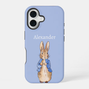 Funda Para iPhone 16 Nombre personalizado conejo clásico 