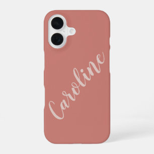Funda Para iPhone 16 Nombre personalizado de la tipografía Minimalista