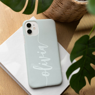 Funda Para iPhone 16 Nombre personalizado del guión esbozado moderno