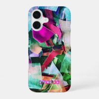 Nombre personalizado Efecto 3D abstracto iridiscen