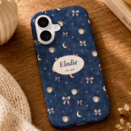 Funda Para iPhone 16 Nombre personalizado Regalo Lector de Luna Cottage