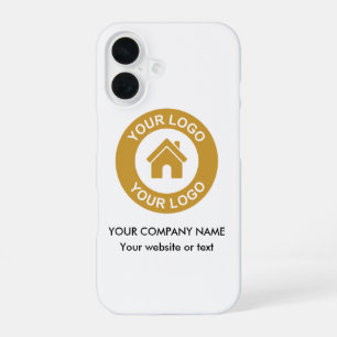 Funda Para iPhone 16 Nombre Y Sitio Web De La Empresa Con Logotipo Come
