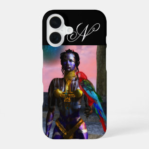 FUNDA PARA iPhone 16 NORA GUERRERA CIBERNÉTICA MONOGRAMA