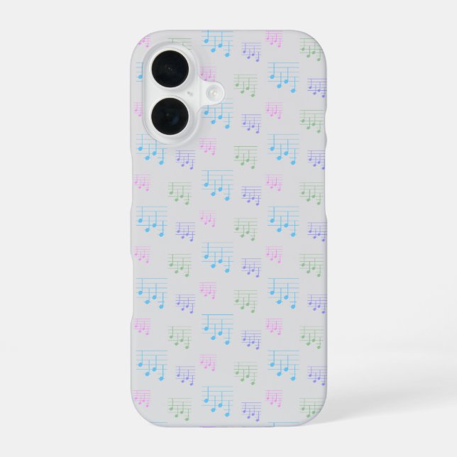 Funda Para iPhone 16 Nota musical de canción de afinación de ukulele di (Reverso )