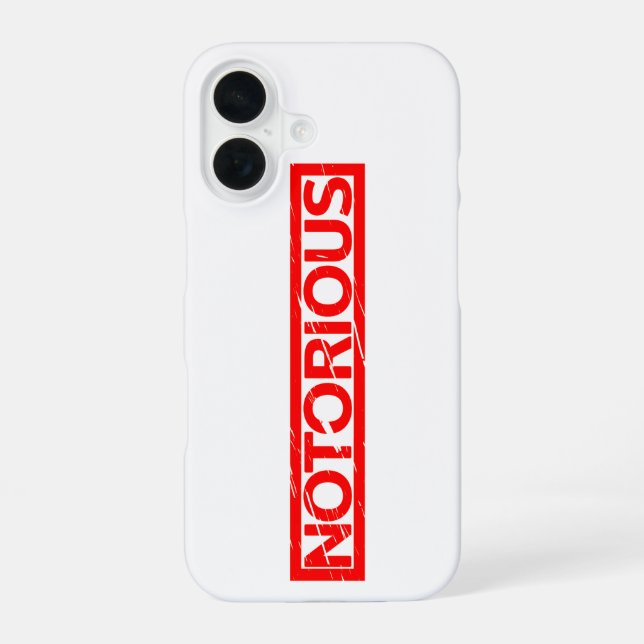 Funda Para iPhone 16 Notorio sello (Reverso )
