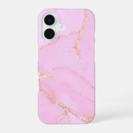 Funda Para iPhone 16 Nube rosa con Purpurina