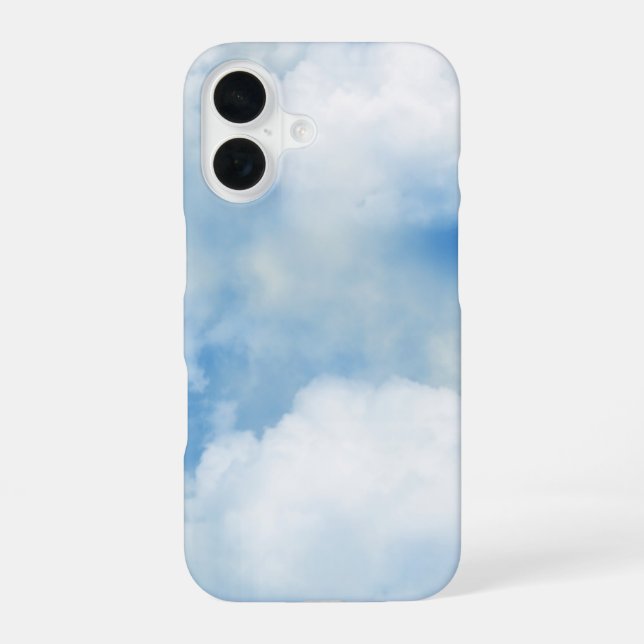 Funda Para iPhone 16 Nubes Esponjosas (Reverso )