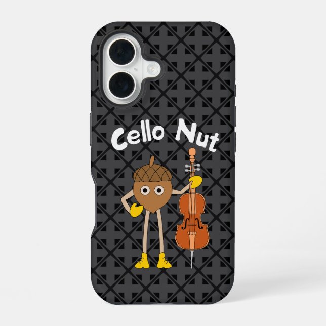 Funda Para iPhone 16 Nuez de violonchelo (Reverso )