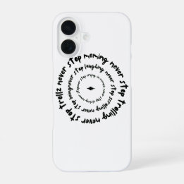 Funda Para iPhone 16 Nunca Detener... Inspiradora camiseta gráfica