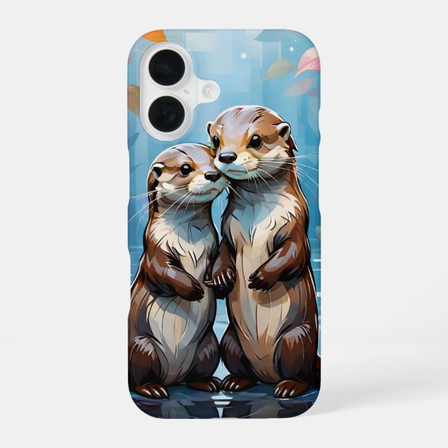 Funda Para iPhone 16 Nutrias (Reverso )