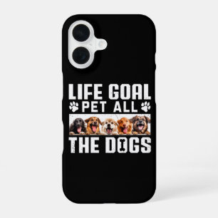 Funda Para iPhone 16 Objetivo de vida Acariciar a todos los perros Fras
