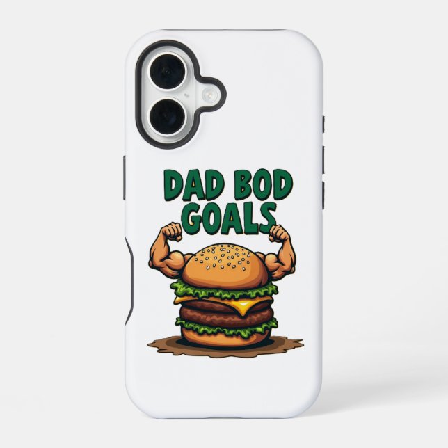 Funda Para iPhone 16 Objetivos de papá. (Reverso )