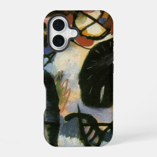 Funda Para iPhone 16 Obra de arte abstracta de Kandinsky Black Spot