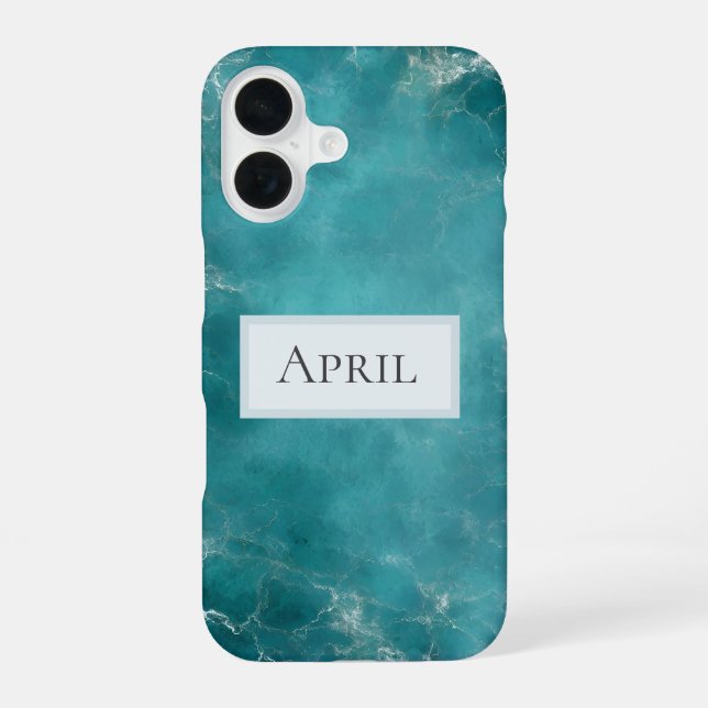 Funda Para iPhone 16 Océano Verde Teal (Reverso )