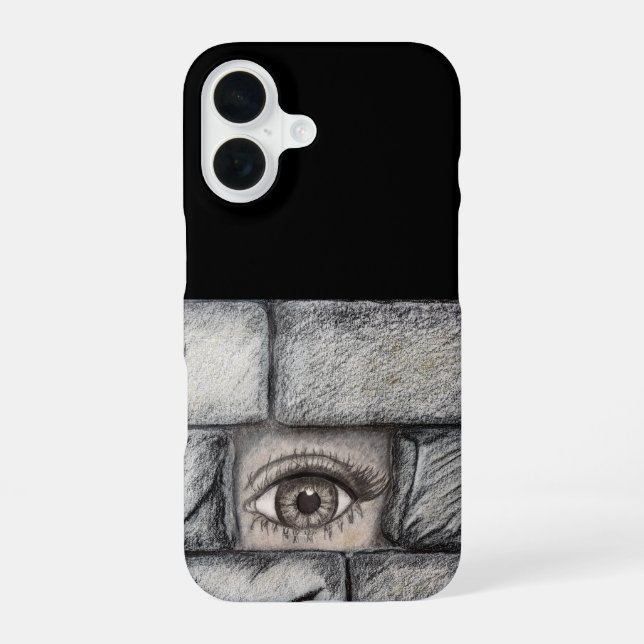 Funda Para iPhone 16 "Ojo detrás de la pared" (Reverso )