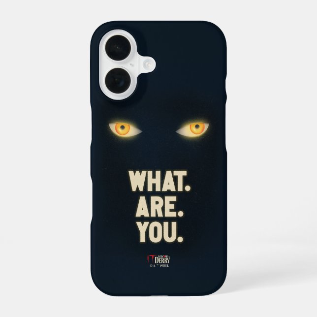 Funda Para iPhone 16 Ojos brillantes: "¿Qué? ¿Tú?" (Reverso )