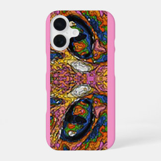 Funda Para iPhone 16 Ojos de gato psicodélicos divertidos