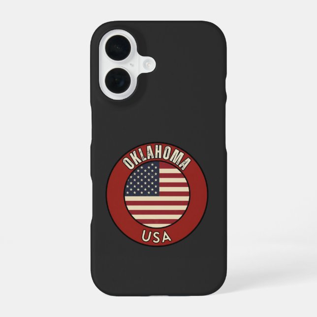 Funda Para iPhone 16 Oklahoma Estados Unidos de América (Reverso )
