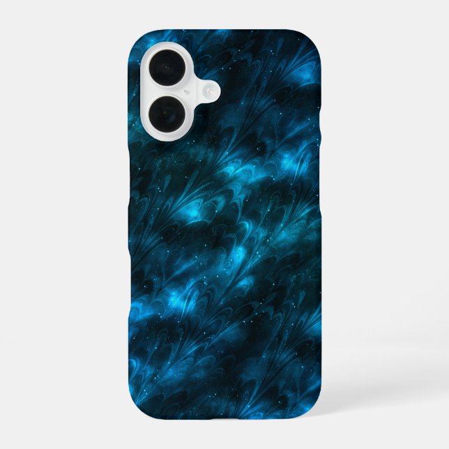Funda Para iPhone 16 Ola Azul Oscuro (Reverso )