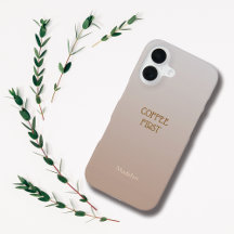 Ombre Brown Personaliza Caso Iphone De Cita Y Nomb