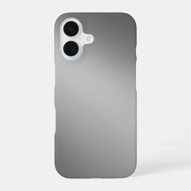 Funda para iPhone 16 Ombre Gris Elegante (Reverso )