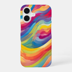 Funda Para iPhone 16 Ondas arco iris
