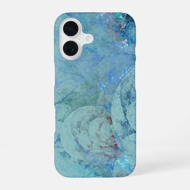 Funda Para iPhone 16 Opalo Azul Abstracto (Reverso )