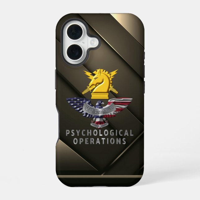Funda Para iPhone 16 Operaciones Psicológicas PSYOPS  (Reverso )