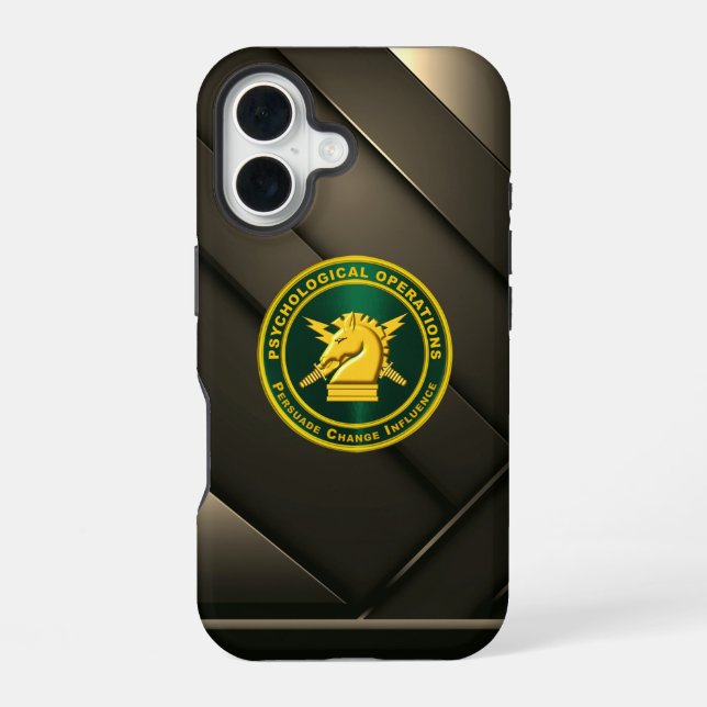 Funda Para iPhone 16 Operaciones Psicológicas PSYOPS  (Reverso )