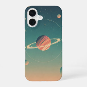 Funda Para iPhone 16 Orbe pastel minimalista retro