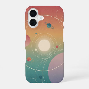 Funda Para iPhone 16 Órbitas planetarias vintage