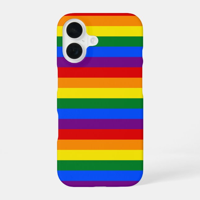 Funda Para iPhone 16 Orgullo arcoiris (Reverso )