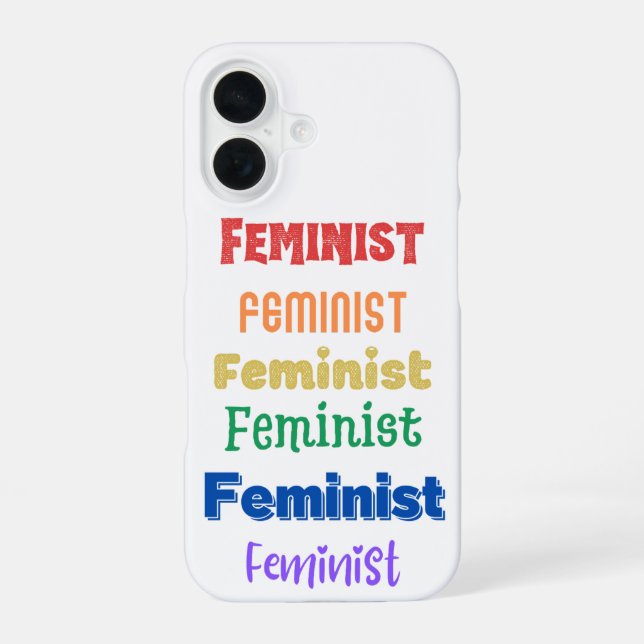 Funda Para iPhone 16 orgullo feminista  (Reverso )