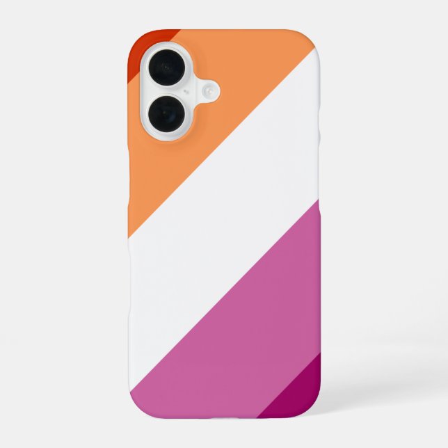 Funda Para iPhone 16 Orgullo Lésbico (Reverso )