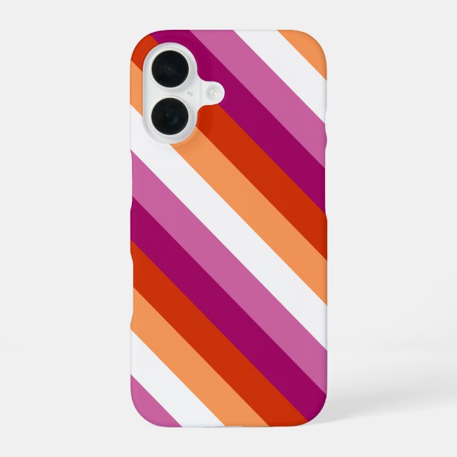 Funda Para iPhone 16 Orgullo lésbico (Reverso )