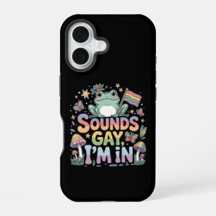 Funda Para iPhone 16 Orgullo LGBT suena gay en el que estoy
