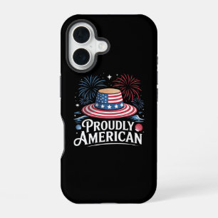 Funda Para iPhone 16 Orgulloso americano - Patriotic Beach Sunhat