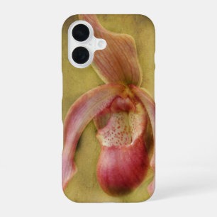 Funda Para iPhone 16 Orquídea de Dama con Zapatos de Textura