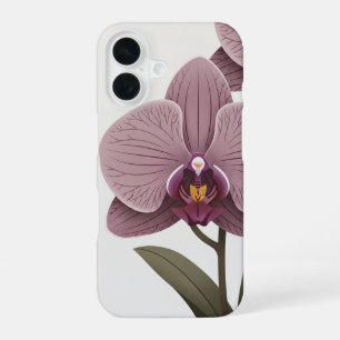 Funda Para iPhone 16 Orquídea Geométrica Vintage