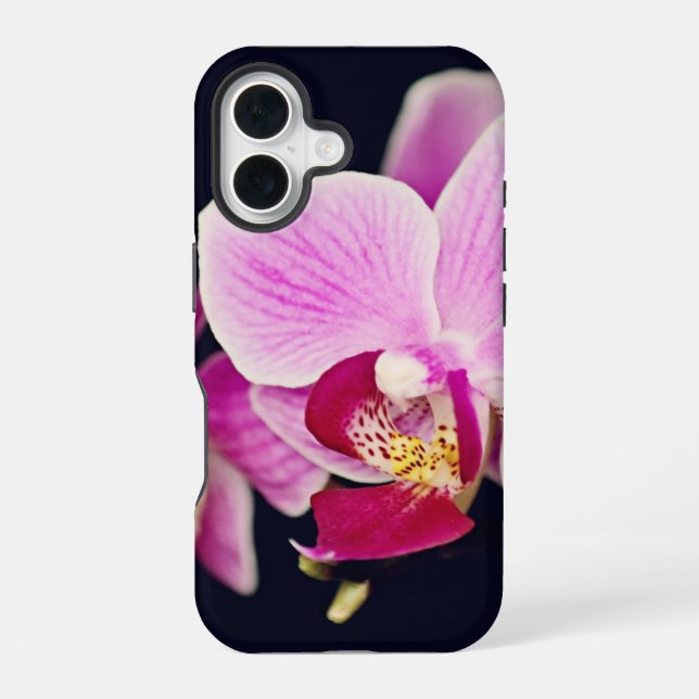 Funda Para iPhone 16 Orquídea rosa de Fuchsia (Reverso )