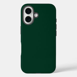 Funda para iPhone 16 oscuro verde duro