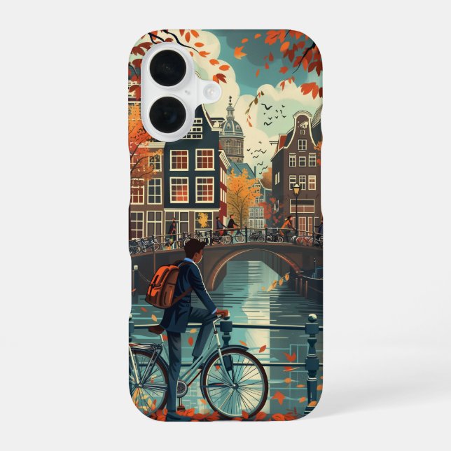 Funda Para iPhone 16 Otoño de Ámsterdam (Reverso )