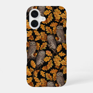 Funda Para iPhone 16 Ovejas de otoño en negro