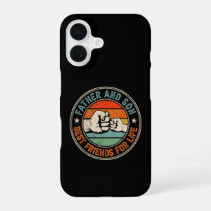 Funda Para iPhone 16 Padre e hijo mejores amigos para toda la vida